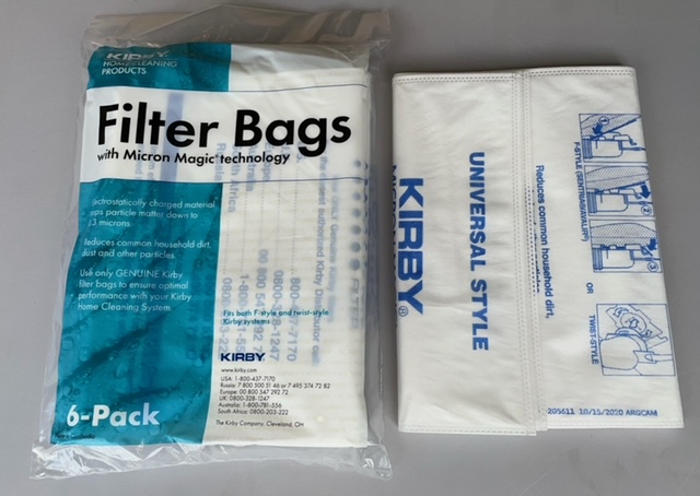 Kirby Allergen Reduction Filter Bags 4 pk + 1 Belt
